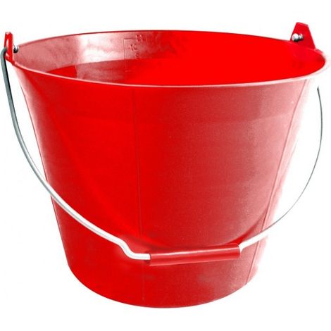 SOFOP TALIAPLAST - Seau plastique rouge 11 litres anse 5,3mm