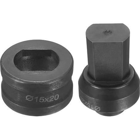 Emporte-Pièce Hydraulique À Trou Fendu Φ15×20mm Acier 40Cr Kit De Poinçonnage Pour Machine À Poinçonner CH60, Noir (1/5)