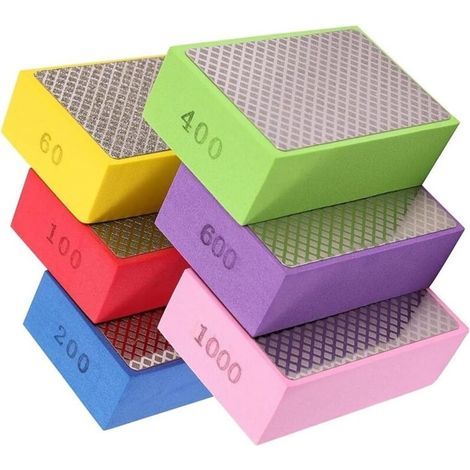 Lot de 3 disques de ponçage à main diamantés pour carrelage en céramique et pierre (1/5)