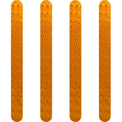 Strisce Adesive Catarifrangenti, 4 pz - Colore: ARANCIO
