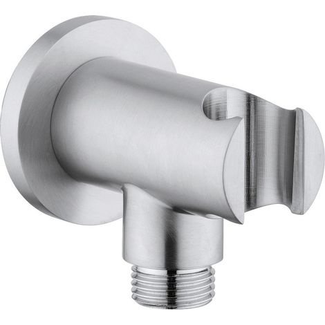 Presa D'acqua Tonda G1/2 con Supporto Doccia Fisso (1/3)
