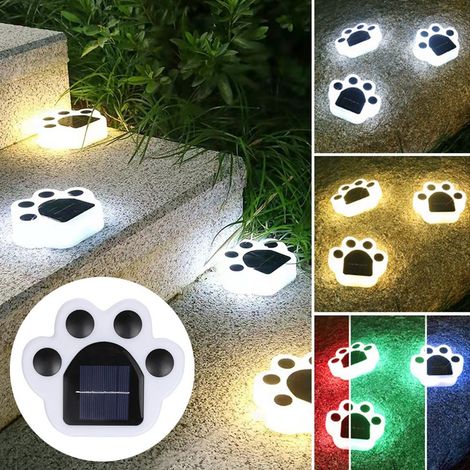 Lampe solaire à motif de patte de chat - Lumière colorée-AquaForge