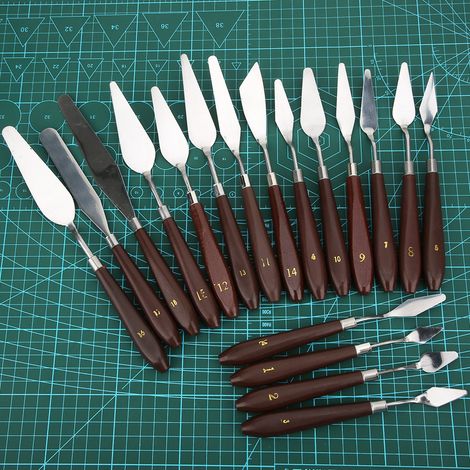 Ensemble d'outils de peinture à l'huile de haute qualité (18 pièces)