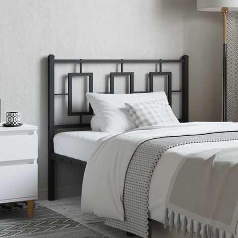 Metal Headboard Black 100 cm vidaXL (1/5)