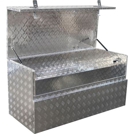 Mw Tools – Coffre de chantier aluminium 500 L – Dimensions 1200 x 600 x 700 mm – Résistant aux chocs et intempéries – MWA500