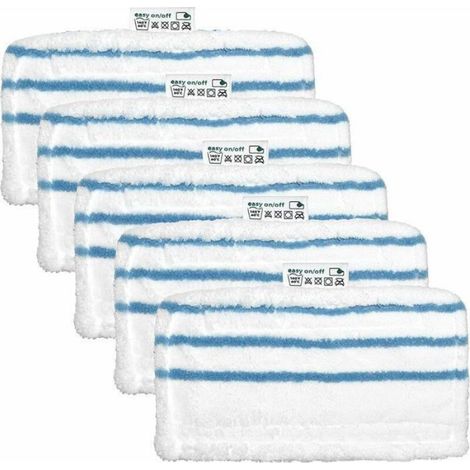 Lingettes microfibres pour balais vapeur - - Lot de 5 - Alternative à FSMP20 - Compatible Black+Decker (1/4)