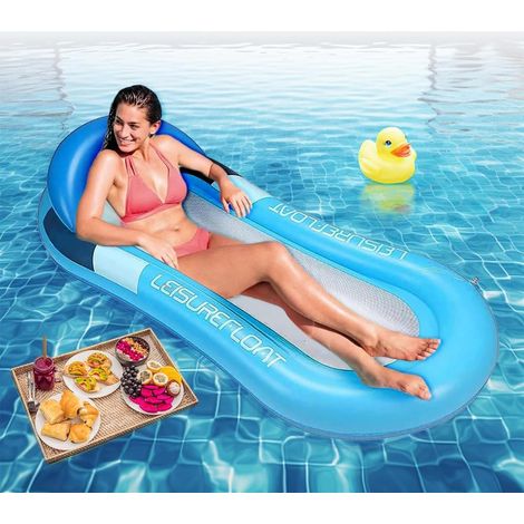 Materassino galleggiante per piscina per adulti, 160 cm90 cm, amaca gonfiabile, amaca ad aria, materassino galleggiante, sedia galleggiante, divano, materassino da piscina per adulti, lettino da spiag (1/5)