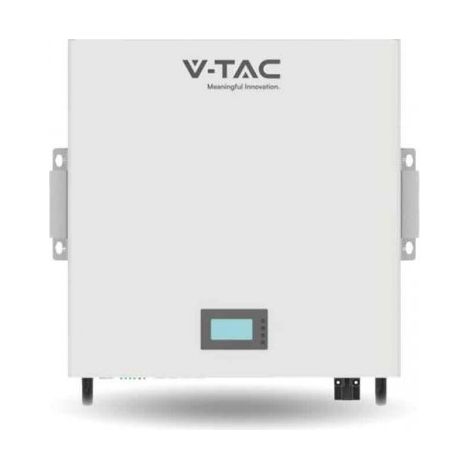 Batteria di Accumulo Per Fotovoltaico, Litio-Ferro-Fosfato LiFePO4, BMS Integrato CEI 0-21, Garanzia 10 Anni (5.12KWh 51.2V 100Ah Da Parete)