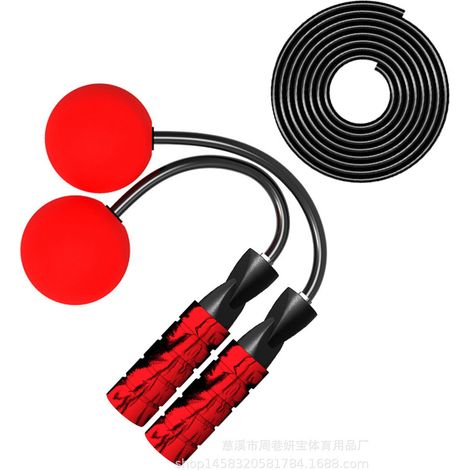 Corde À Sauter Sans Fil - Roulement Acier 360 Degrés - Poignée Mousse Antidérapante - Pour Intérieur Et Extérieur - Lot De 1 (1/5)