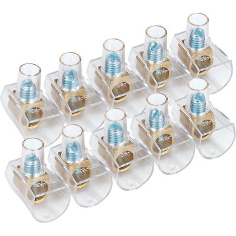 Morsetti elettrici a cappuccio 10mm unipolare Confezione 10pz Aigostar (1/3)
