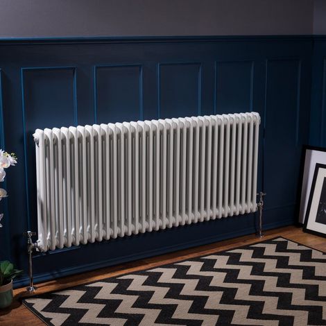 WarmeHaus Traditional Radiator White Double Panel 600x1460mm