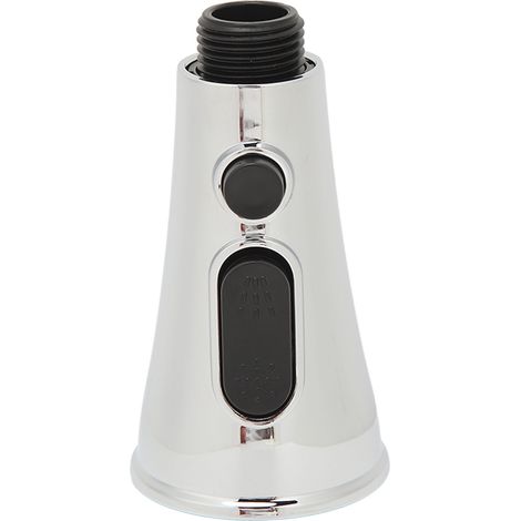 Rubinetto da cucina con doccetta estraibile in ABS cromato, pratico modello per lavello, per uso domestico. (1/5)