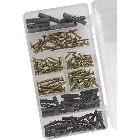 178 teiliges Schrauben und Dübel Sortiment Universaldübel Set (1/3)