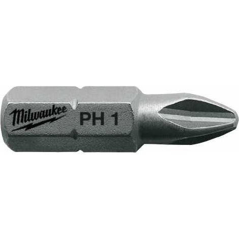 Milwaukee Schrauberbit PH2 / 25 mm, Kreuzschlitz, Phillipps - 25 Stk. (1/2)