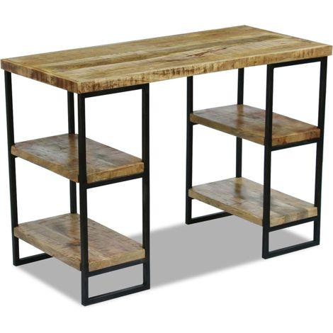 Büroschreibtisch Mangoholz 110×50×76 cm