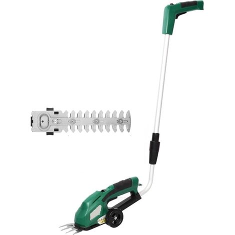 2 en 1 7.2V électrique Herbe Taille-haie Batterie Rechargeable Cisaillement Hedger Moteur Jardin Outils électriques sans Fil (Color : with Handle, Size : 1 UK) (1/5)