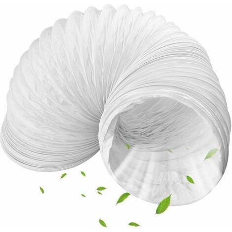 royaluxe-Tuyau d'évacuation d'air en PVC Flexible, Diamètre de 130 mm Longueur de 1.5 m, Tuyau Evacuation Climatiseur Mobile, Calfeutrage Fenetre Climatiseur Connecteur de Tuyau, Tuyau d'échappement (1/5)