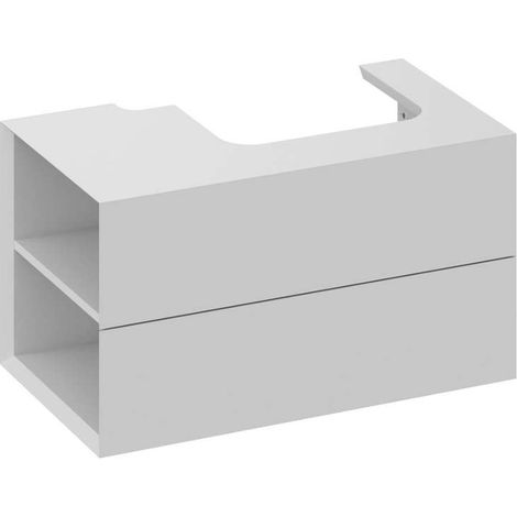 Ravak Lite - Waschtischunterschrank 80x45x43 cm, 2 Schubladen, Smoke Grey X000001877 (1/4)