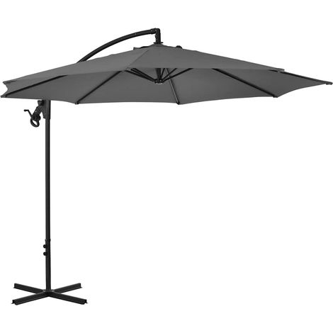 Maison Exclusive - Parasol de jardin en porte-à-feux avec mât en acier anthracite (1/5)