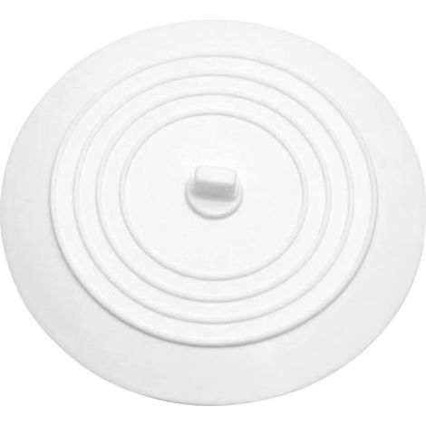 Bouchon d'évier blanc silicone pour évacuation de cuisine (1/5)