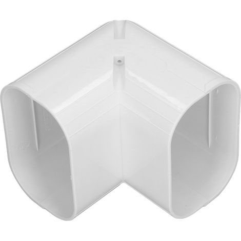 Set dekorativer PVC-Rohrabdeckungen für Klimaanlagen von 5 bis 10 PS: vertikale Winkel, geteilte Rohre und abgewinkelte Rohre. (1/5)