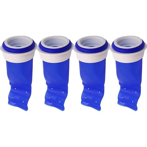 Scarico posteriore, valvola unidirezionale, grondaia in silicone regolabile per tubo cucina/WC (blu - 4)