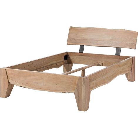 Bett Akazie 140x200 Akazie natur lackiert PURE ACACIA 312