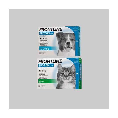 Antiparassitario Spot On Frontline per Cani 10 20KG 3 Pipette