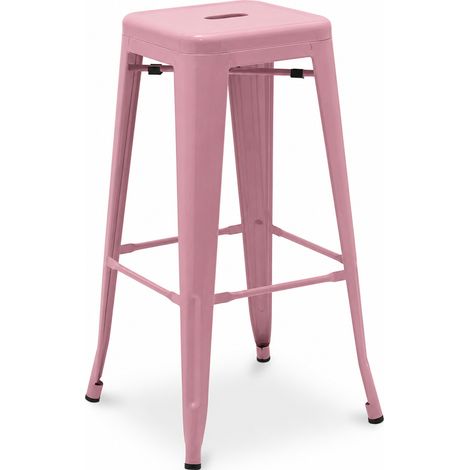 Barhocker – Industrial Stil – Stahl – 76 cm – Stylix Pink