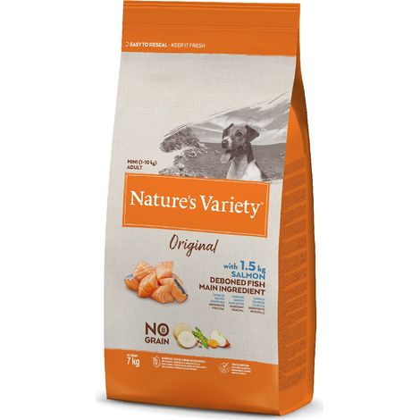 Nature's Variety Grain free per Cani Adult Mini con Salmone da 7 (1/5)