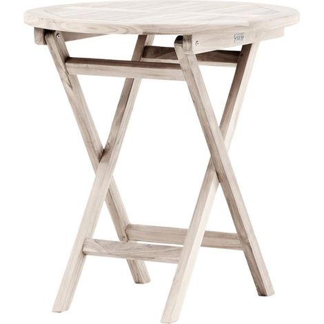 Table d'Appoint Extérieur "Kenya" 70cm Naturel (1/4)