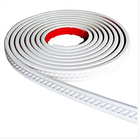 Moulure adhésive autocollante flexible pour murs, corniche, bande 3D pour carrelage, bois et panneaux muraux (photo) (1/5)