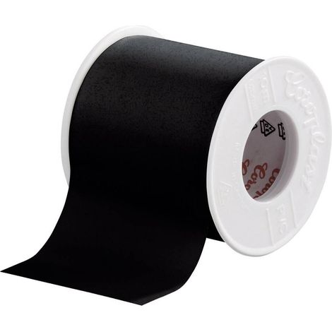 Coroplast 2217 Cinta adhesiva de PVC negra 10m x 50mm