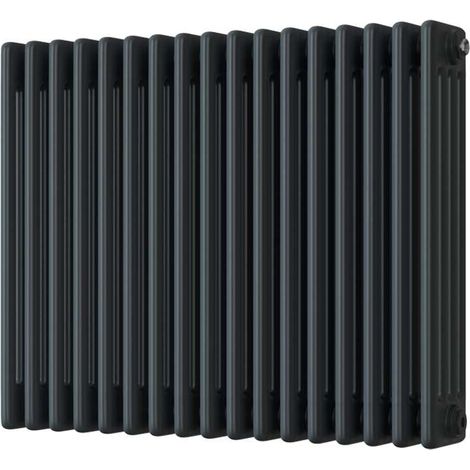 Alpha - Anthracite Column Radiator H600mm x W768mm 4 Column