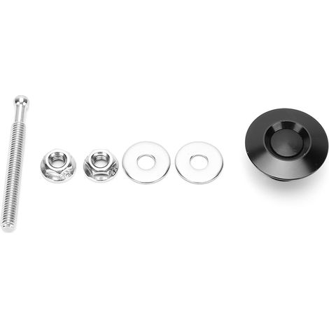 Goupille de verrouillage de capot à bouton-poussoir à dégagement rapide GM 30 mm/1,2 pouce (noire) (1/5)