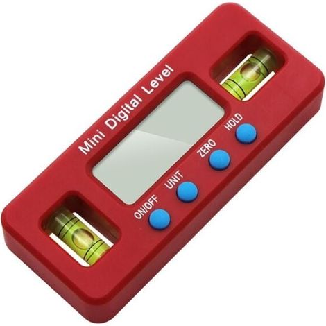 Mini-elektronisches digitales Wasserwaagenmessgerät, 100 mm, starkes magnetisches Wasserwaagenlineal, Neigungsmesser, Winkellineal, digitales Messschieber-Messwerkzeug (1/4)