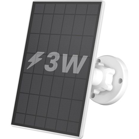 Panneau Solaire Compatible avec Toutes les Caméras de Surveillance WiFi sur Batterie, Connecteur Type-C, Support Orientable à 360°, Étanche IP66, Incluant ZS-GX3S, ZY-C2, S1, S5, etc. (1/5)