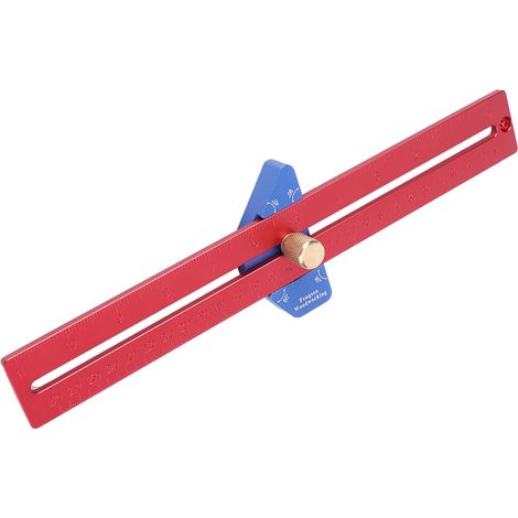 Règle de menuiserie YX300, outil de mesure en alliage d'aluminium pour menuisier amateur, avec repères de lignes. (1/5)