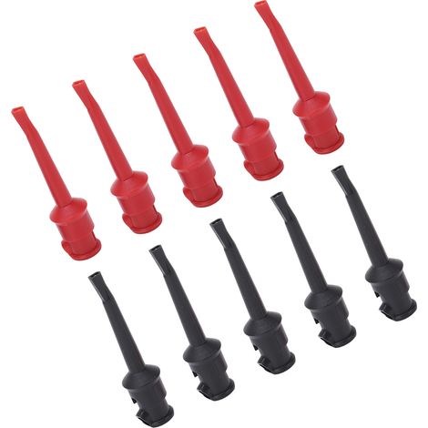 5 Paires de Pinces Crocodiles Mini pour Testeur de Circuit et Soudure, Multimètre J.30007