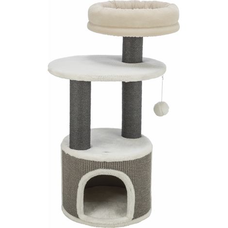 Kratzbaum Marco, 85 cm, weiß/beige/grau