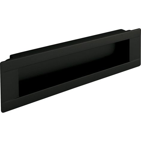 ESTAMP Cian LA 160 Poignée encastrée pour porte coulissante en zinc moulé sous pression Noir mat Largeur 180 mm (1/2)