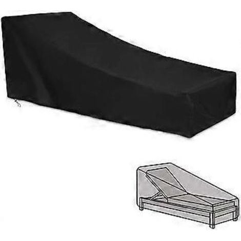 Housse de protection pour transat de jardin SZTXJ, imperméable et coupe-vent, 200 x 40 x 85 cm, anti-UV et anti-poussière, en tissu Oxford. (1/5)