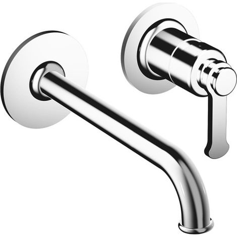 Mitigeur lavabo encastré avec rosaces bec de 225 mm Chromé - CRISTINA ONDYNA FA25951