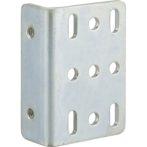 Équerre pour gâche plate – Acier pour installation à droite ou gauche – Verrouillage optimal pour portillon garage – 3 clés incluses (1/3)