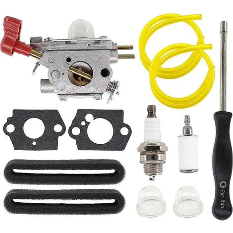 Carburateur pour débroussailleuse MTD 753-06288 ZAMA C1U-P27 TB2044XP Craftsman 27cc, compatible avec MTD TB225 TB2MB TB430 M25B Murray M25B M2560 (1/5)