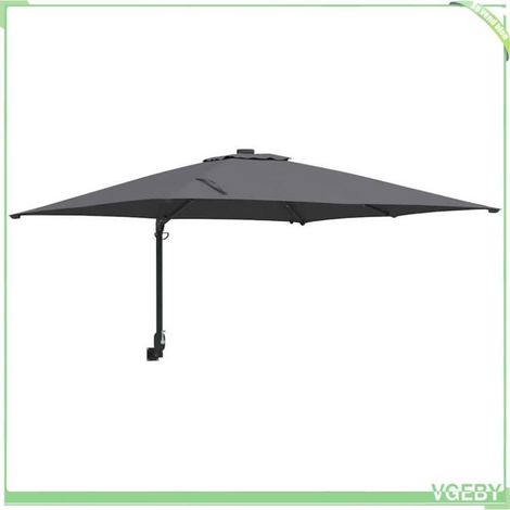 Parasol de jardin - FAFEICY - 42003253 - Mât déporté - Inclinable - Éclairage LED solaire (1/5)