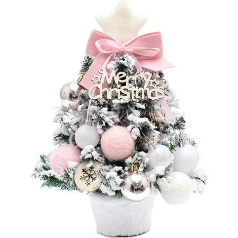 Arbre De Noël De Bureau - Arbre De Noël Compact En Peluche - Décor De Table Pour Fêtes - Pour Intérieur - 1 Pièce (1/5)
