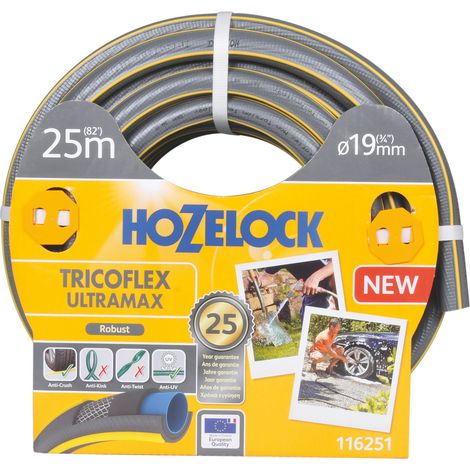 Tuyau d'arrosage Tricoflex Ultramax - HOZELOCK - Tuyau diam 19mm 25m - Garantie 25 ans