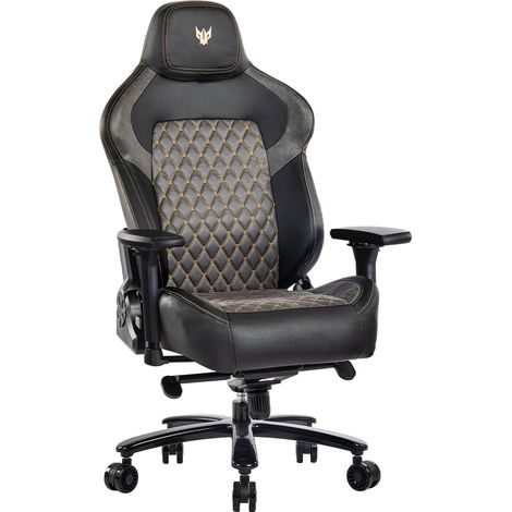 Silla gaming ergonómica con rotación de 360° y altura ajustable, soporta hasta 200 kg, ideal para oficina y gaming. (1/5)