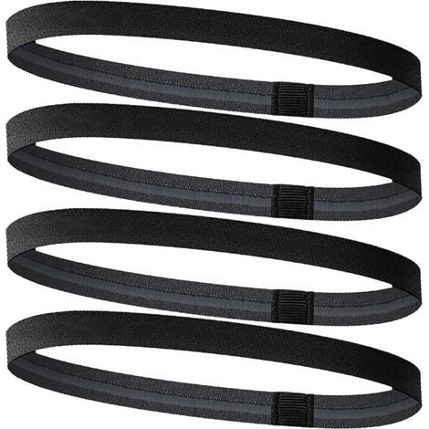 Bandeau Sport, Bandeaux Élastiques de Sport, Bandeaux Cheveux Homme, Antidérapantes de Cheveux pour et Hommes, pour Exercice, Yoga, Football, Jogging (1/5)
